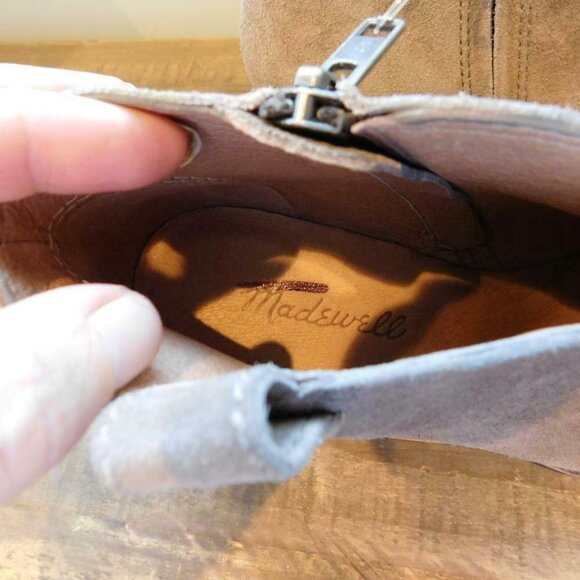 ! Madewell $228 The Billie Boots Suede Shoes f5045 - Picture 4 of 4